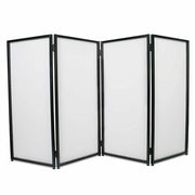 DURAFORCE DJ Event Facade White & Black Scrim Metal Frame Booth +Travel Bag Case