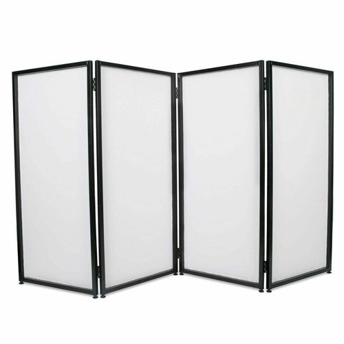 DURAFORCE DJ Event Facade White & Black Scrim Metal Frame Booth +Travel Bag Case