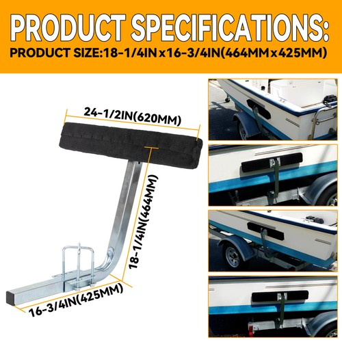 DURAFORCE Boat Trailer 2' Side Guide On Bunk Board Carpeted Kit w/ Hardware 75 degree
