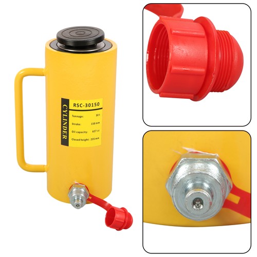 DURAFORCE 6" Stroke Single Acting Lifting Cylinder 30Ton Portable Hydraulic Cylinder Jack