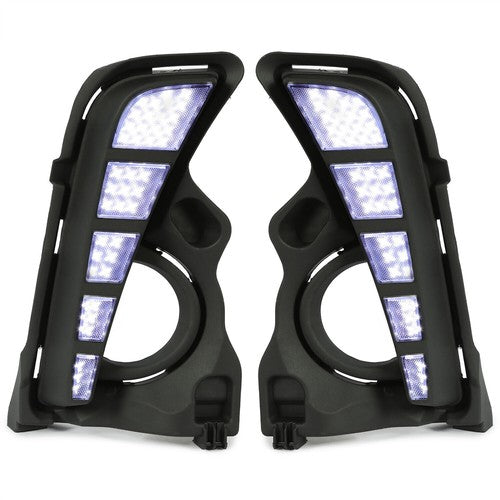 DURAFORCE For Toyota Highlander 2017-2019 LED DRL Daytime Running Lights Driving Fog Lamps