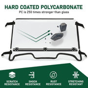 DURAFORCE Heavy Duty Full Flip Windshield For 19-23 Polaris RZR XP 1000/ 4 1000 Windscreen