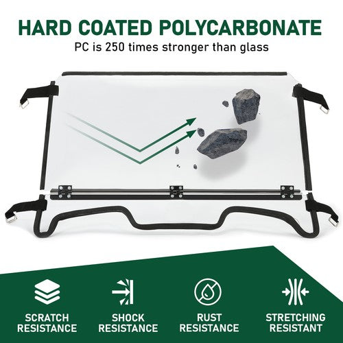 DURAFORCE Heavy Duty Full Flip Windshield For 19-23 Polaris RZR XP 1000/ 4 1000 Windscreen