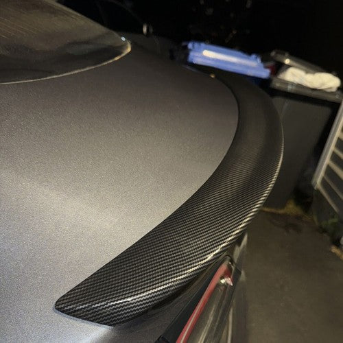Rear Trunk Spoiler Wing for 2017-2023 2019 Tesla Model 3 Carbon Fiber Look