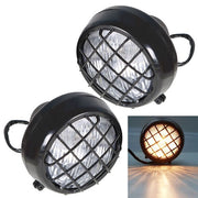 DURAFORCE 2× Headlights lens bulbs lights grills For Yamaha Banshee 1987-2006 Warrior 350