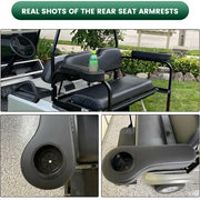 DURAFORCE Pair Golf Cart Rear Seat Arm Rest Drink Cup Holder For EZGO Club Car Yamaha