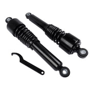 DURAFORCE Black 13in Heavy Duty Rear Shocks For Harley Road King Touring Street Tour Glide