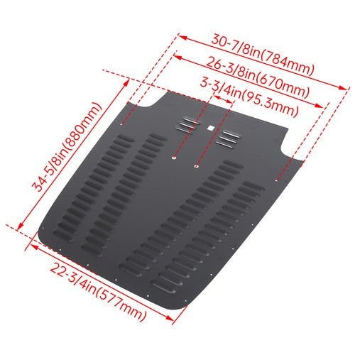 Vented Hood Louver Black For Jeep Wrangler TJ LJ 2003 2004 2005 2006