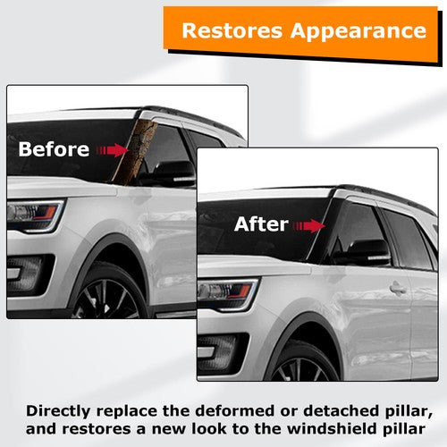 Left Side Windshield A Pillar Molding Inner Outer Trim for Ford Explorer 11 19