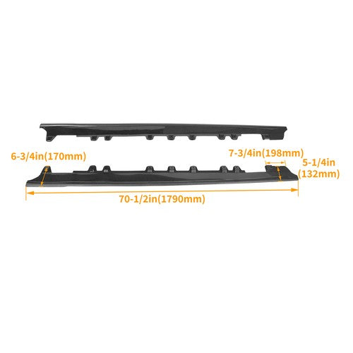 Carbon Fiber Color Side Skirt Rocker Panels For 2020-Up Toyota Supra A90