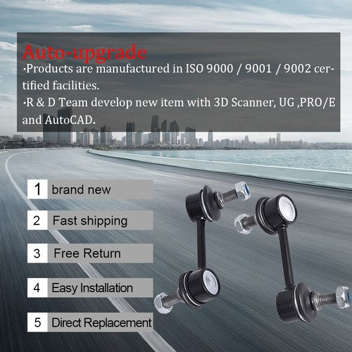 DURAFORCE For Honda Accord New Suspension Kit Arms Ball Joints Stabilizer Links Kits 12pc