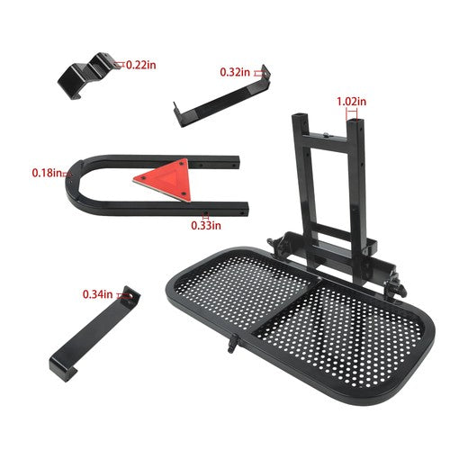 DURAFORCE Universal Upgraded Golf Cart Rear Seat Bag Rack For EZGO Club Car Yamaha