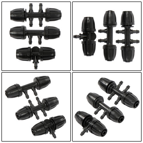 DURAFORCE Drip Irrigation System - Adjustable Quick Connect Irrigation System fit Gardens