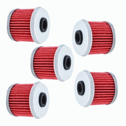 DURAFORCE 5x Oil Filter For Honda CRF250R CRF250X CRF450R CRF450X TRX450R CRF150R CRF150RB