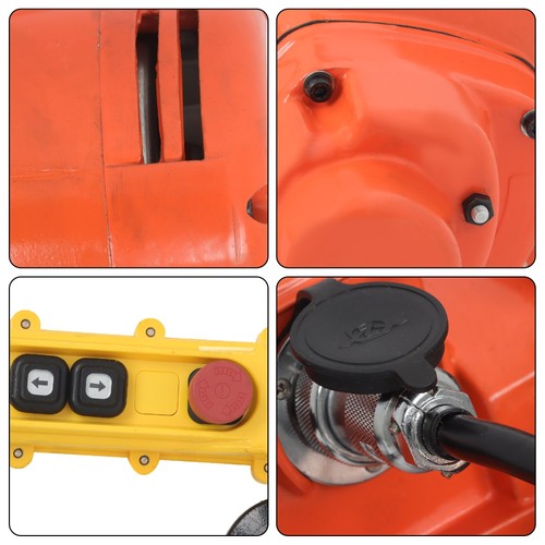 DURAFORCE 2200lbs Electric Chain Hoist 110V 10ft Lifting Height,10ft Wired Remote Control
