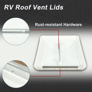 DURAFORCE For Camper RV Trailer Elixir Top Roof Vent Cover Lid Replacement 14" x 14"