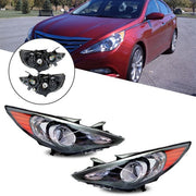 DURAFORCE Fit For Hyundai Sonata 2011-2014 Projector Headlights Headlamps LH&RH Side Pair