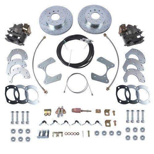 DURAFORCE For 1964-77 Rear Disc Brake Conversion Kit for 10 &12 Bolt for Chevrolet Pontiac