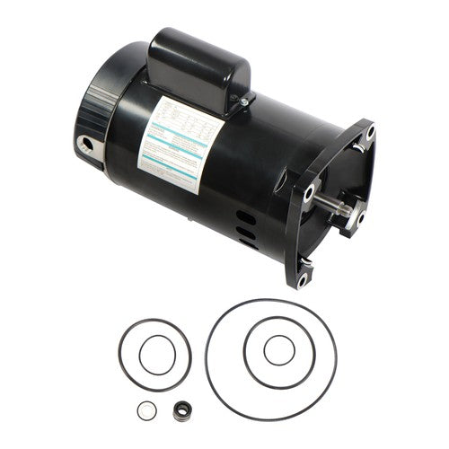 DURAFORCE B2848 1 HP Square Flange Swimming Pool Water Pump Motor 3450 RPM, 1 Speed