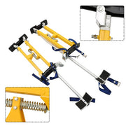 DURAFORCE 24"-40" Aluminum Drywall Tool Yellow Adjustable Height Stilts For Painter Taping