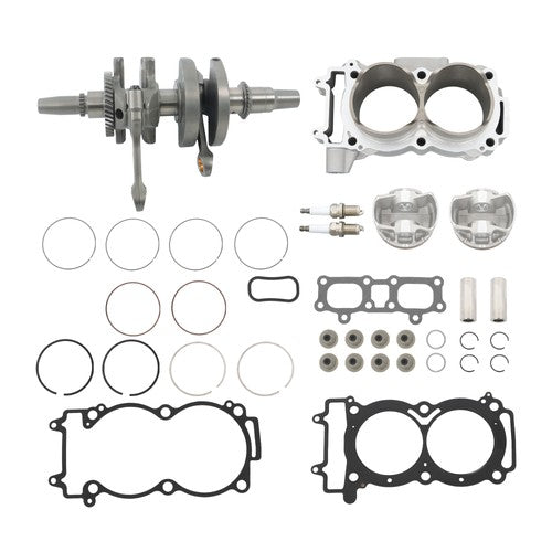 DURAFORCE For Polaris RZR XP 1000 Crankshaft Cylinder Piston Kit 14-18 3023156 3022594