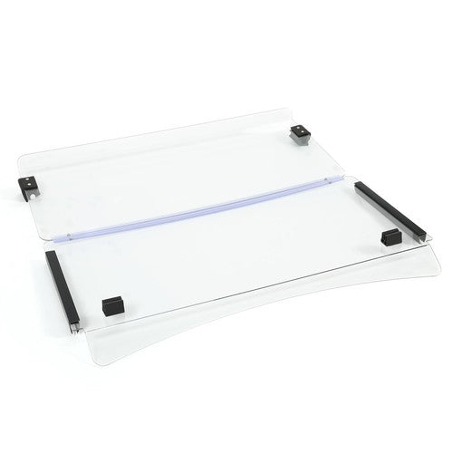 Front Folding Clear Windshield for EZGO Express S4 L4 Golf Cart with 3 4 Frame