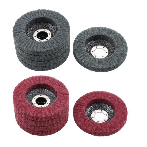 DURAFORCE 10 Pcs 4-1/2" Scour Flap Discs 320 & 600 Grit Sanding Discs for Angle Grinder
