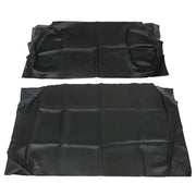 DURAFORCE For Club Car DS 2000.5-Up Golf Cart Faux Leather Front Seat Covers Black