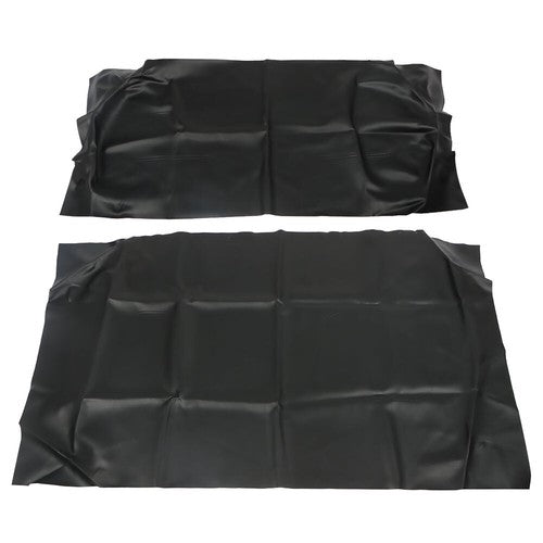 DURAFORCE For Club Car DS 2000.5-Up Golf Cart Faux Leather Front Seat Covers Black