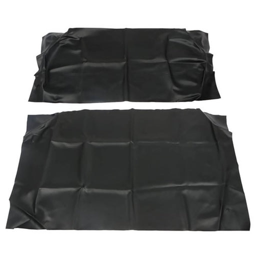 DURAFORCE For Club Car DS 2000.5-Up Golf Cart Faux Leather Front Seat Covers Black