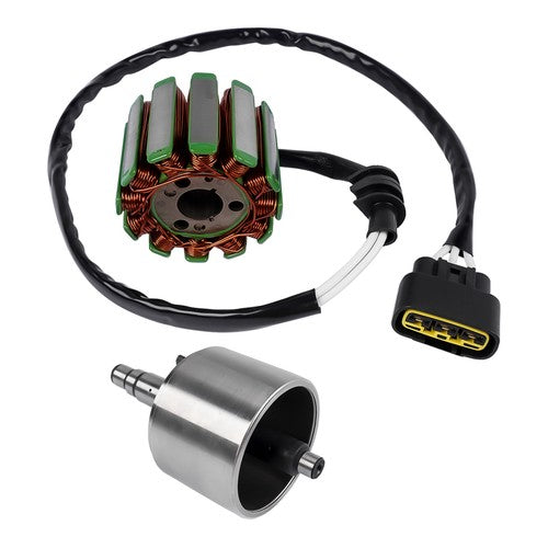 DURAFORCE Engine Charging Coil Stator & Flywheel for Yamaha YZF R1 2004-2008 w/o Gasket