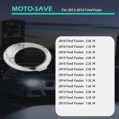DURAFORCE For Ford Fusion SE 13-16 Left Side Replacement Fog Light Bezel Trim Ring