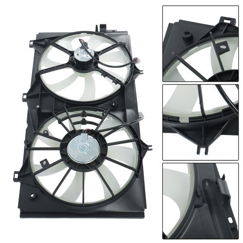 DURAFORCE 621238 Radiator Cooling Fan Assembly Dual Fan For Toyota Camry 2001 2002-2007