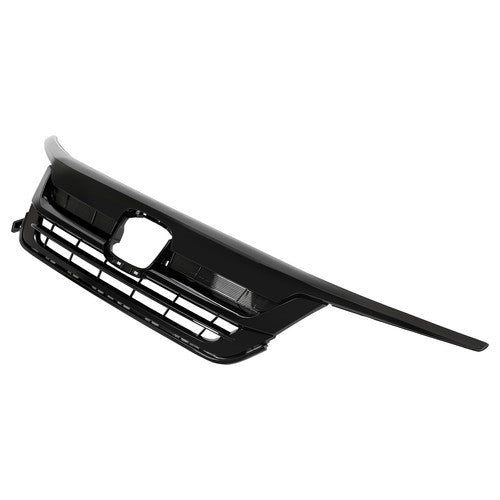 Fit 2019-21 2022 Honda Pilot Front Upper Grille Full Glossy Black Grill Assembly