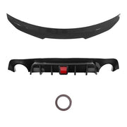 DURAFORCE Rear Diffuser Trunk Spoiler Wing Carbon Fiber Style for 2018-2024 for Infiniti Q50