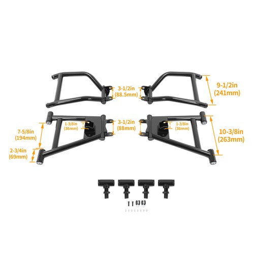 Rear 1.5 Offset A Arm Set For Kawasaki Mule Pro FXT FX DX DXT 2015-2023