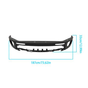 DURAFORCE Fit For Ford Ranger 2019-2023 Black Steel Front Bumper Assembly With Sensor Hole