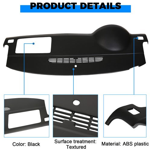 Dash Cover Cap Black Panel Pad for Avalanche Suburban Tahoe Yukon 2007 2014