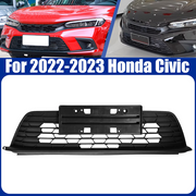 DURAFORCE Front Bumper Black Mesh Low Grill W/License Plate Bracket For 22-23 Honda Civic