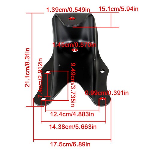 DURAFORCE For Ford Bronco Sport 80-97 Rear Leaf Spring Rear Hanger Bracket & Shackle Kit