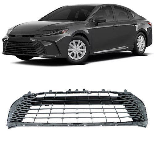 DURAFORCE Grille Mesh Grill Plastic Dark Gray Front Lower New For Toyota Camry LE XLE 2025