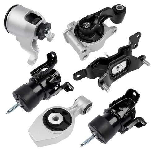 DURAFORCE 6Pcs Motor & Trans Mount Set for Nissan Pathfinder 3.5L FWD for Auto Trans 13-16
