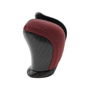 DURAFORCE 3491080B0A Shift Knob for Nissan GTR R35 Red Leather Carbon Fiber 2009-2021