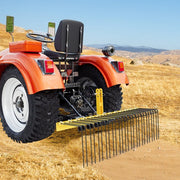 DURAFORCE 60" 3 Point Pine Straw Landscaping Rake For Cat 0 Cat 1 Tractor Rake Attachments