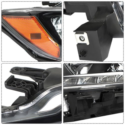 DURAFORCE Headlight HeadlampClear Lens For Nissan Rogue 2014-2016 Halogen Passenger Side