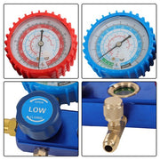 DURAFORCE 110V 60Hz & A/C Refrigeration Kit Manifold Gauge Air Vacuum Pump 4CFM HVAC 1/3HP