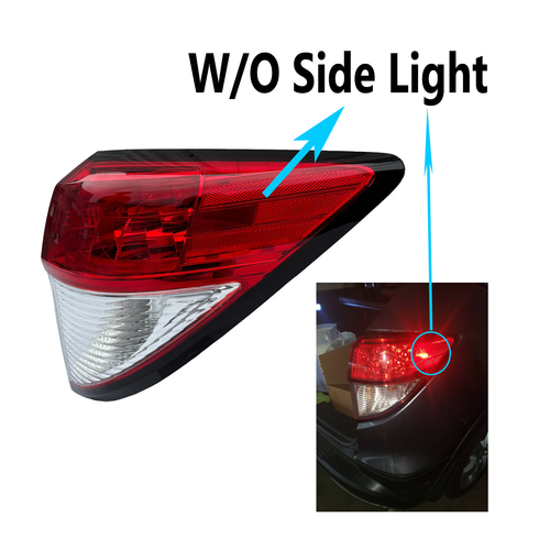 DURAFORCE Pair Tail lights for Honda HR-V HRV 2016-2022 Rear Brake Lamp Assembly No Bulbs