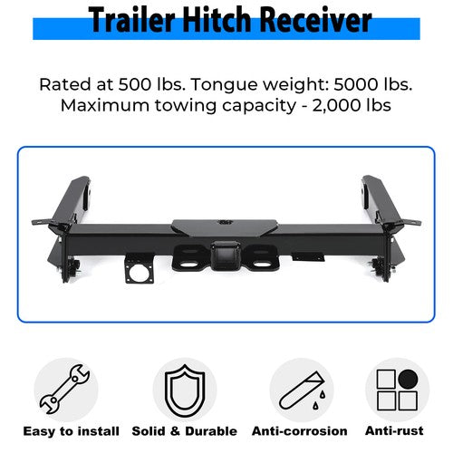Class 3 Trailer Hitch Towing Receiver for Subaru Ascent All Styles 2019-2025