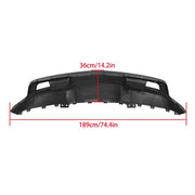 DURAFORCE For 2019-2021 Chevrolet Silverado 1500 Black Plastic Front Bumper W/O Vents