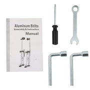 DURAFORCE Adjustable Height Drywall Stilts Aluminum Tool For Painting Painter Red 18"-30"
